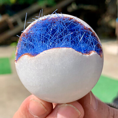 135G Rare iron ore Phosphorus Magnesium Mine Open Smile crystal ball Healing