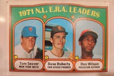 MLB Topps Cards - 1971 NL ERA Leaders
