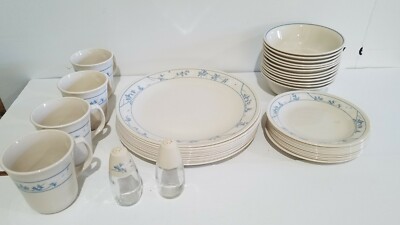 Set of 42 Corelle First of Spring Dinnerware Set Salt Pepper