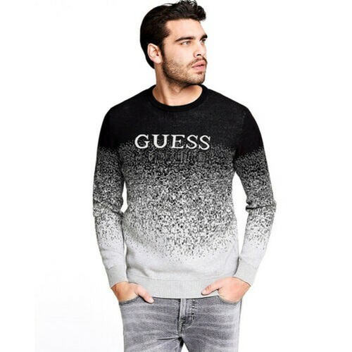 GUESS Suéter Pulóver Hombre de Invierno Logo Frontal Fantasía M0YR48Z2NO0 - Imagen 2 de 6