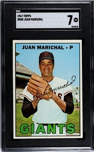 1967 Topps JUAN MARICHAL Giants #500 SGC 7 NM Condition