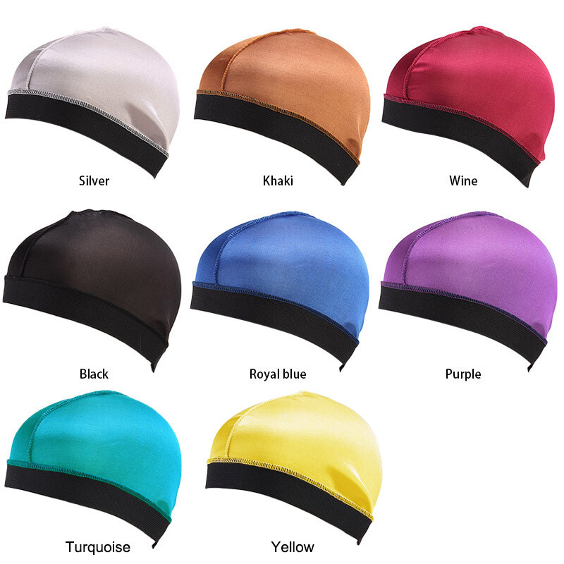 Satin Durags for Men, Biker Headwear, Boné de Caveira, Durag