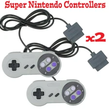 2 FOR New Super Nintendo SNES System Console Replacement Controller 6FT SNS-005