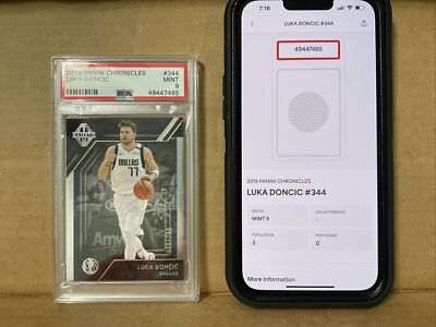 2019-20 Panini Chronicles #344 Luka Doncic Majestic /249 Psa