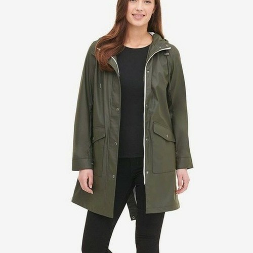 Fishtail Hooded Rain Parka Green 