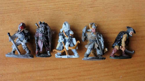 Chaos Warriors / Fighters 5x C35 CP1 C01 Pre Slotta Metal Citadel Miniatures OOP - Picture 3 of 4