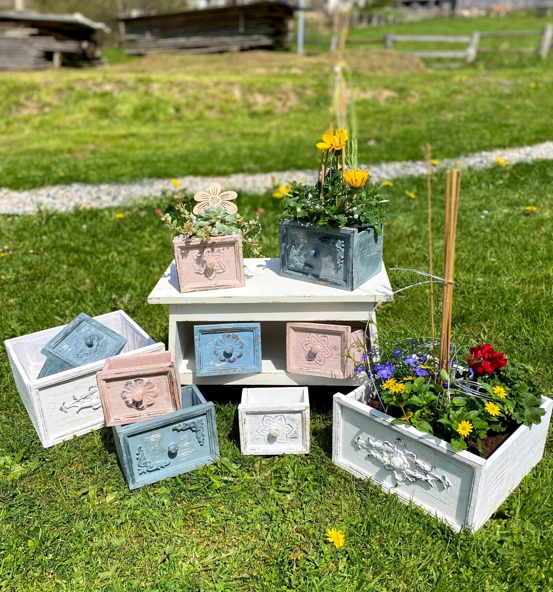 Rechteckige Deko-Blumentpfe im Shabby-Stil online kaufen | eBay.de