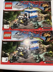 LEGO 75917, 75926, 75928 (book 2 Only) 75933 (book 2) Jurassic World Manuals