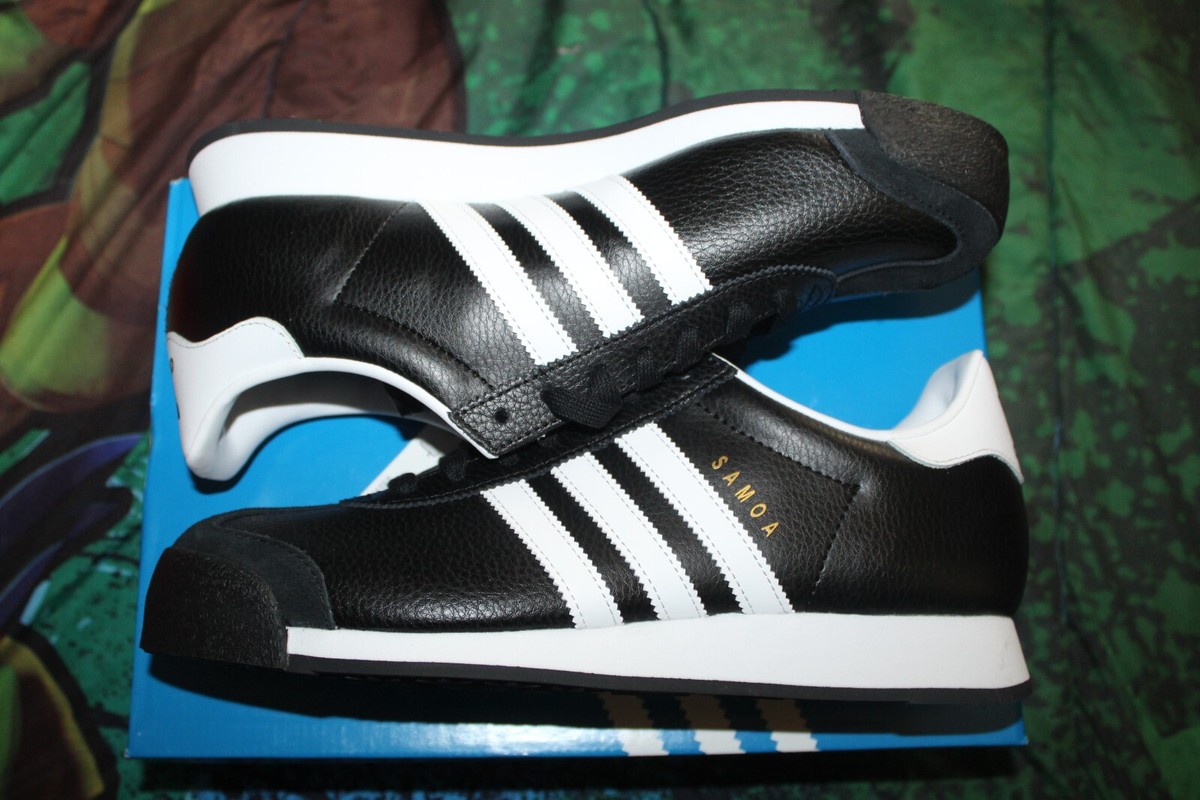 Adidas Samoa Athletic Sneaker Shoes Black White Men\'s Size 11 (019351) NEW Adidas Samoa Sneakers Original Shoes Core Black/Cloud White  main image 4