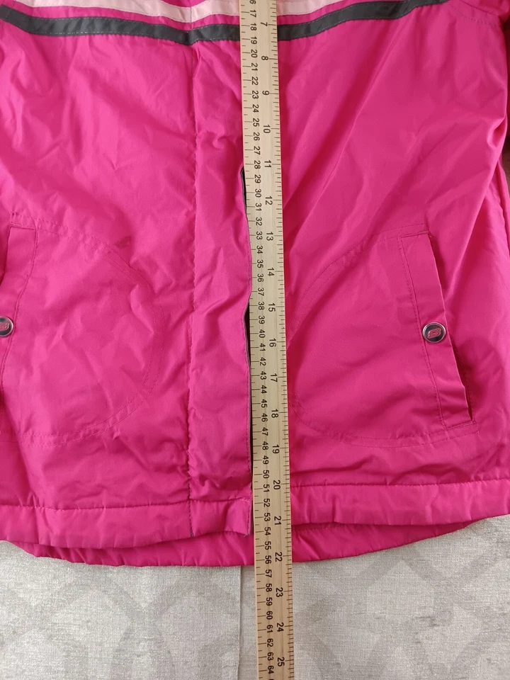 Chaqueta de Invierno Skechers Forrada de Vellón Niñas Grande 14-16 Rosa Cremallera Completa Con Capucha Foto 4 de 4