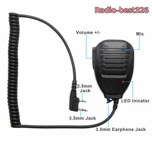 Lotto 2 microfoni altoparlante a spalla BF-888s per radio bidirezionali DM-5R UV-5R BF-888S UV-6R - Foto 2 di 7