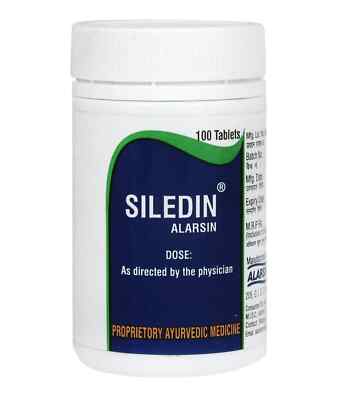 Alarsin SILEDIN Tablets (100tab) PACK OF 2 - Herbal Ayurvedic Mental Wellness
