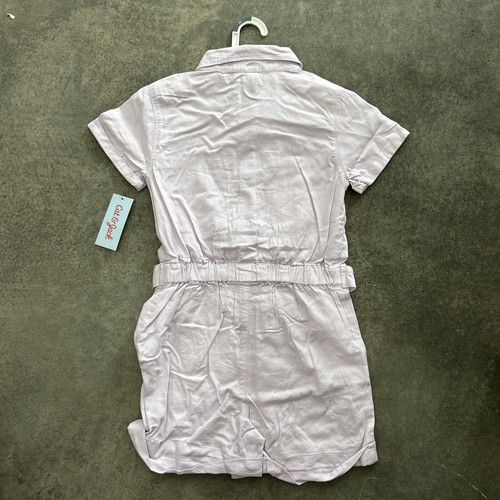 NWT Cat & Jack™ Light Lavender Romper, Medium (8) - Picture 2 of 2