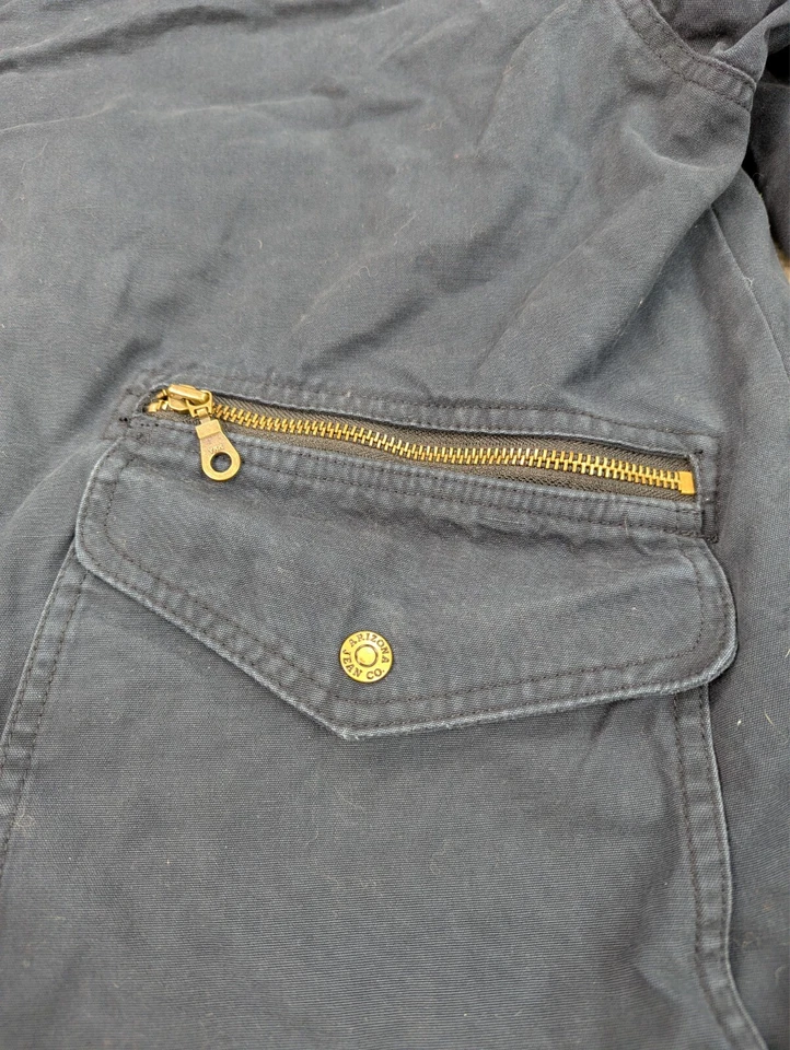 Chaqueta Arizona Para Hombre Grande Azul Vintage Abrigo Tareas Granero Trabajo de Campo Franela Forrada Foto 4 de 4