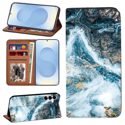 PU Leder Brieftasche Ständer Hülle Handy Hülle passt Samsung Galaxy A35 A55 A16 A06 S25