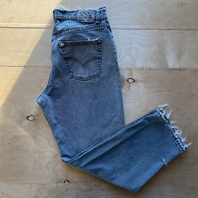 Vintage Levis Silver Tab Jeans 37 Blue 90s Baggy Skater Workwear