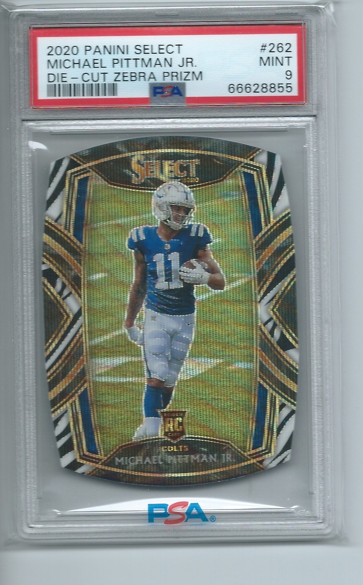 MICHAEL PITTMAN JR 2020 PANINI SELECT DIE CUT ZEBRA PRIZM RC