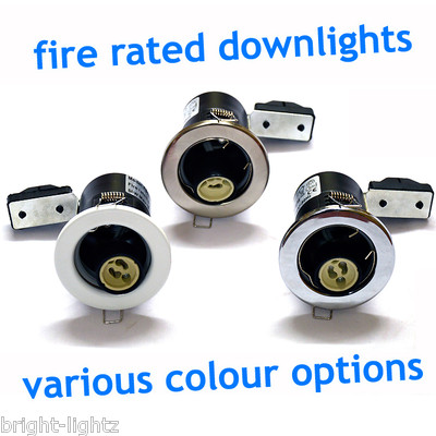 20 X Fire Rated Mains Gu10 240v Led Recessed Ceiling Spotlights