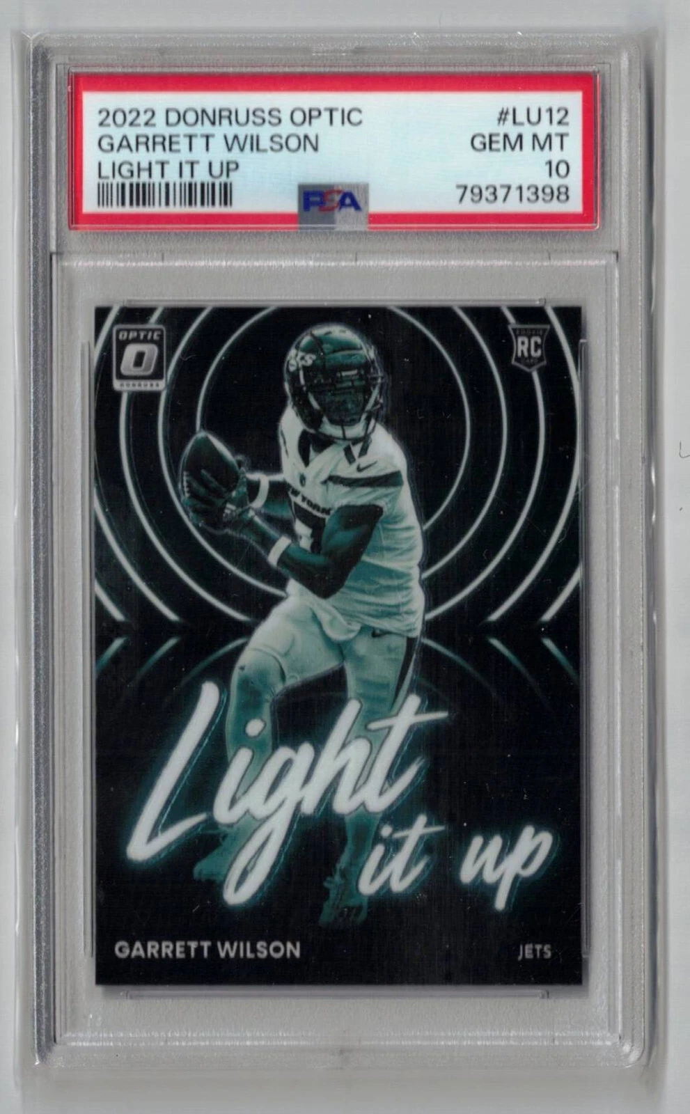 Garrett Wilson Panini Donruss Optic Light It Up #LU12 Base