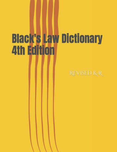 Black's Law Dictionary 4Th Edition: Revised K-R Free and Fast Shipping in USA - Picture 10 of 24