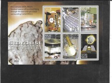 NIUE 2007. FLIGHT OF THE STARDUST. MINISHEET. MINT FULL GUM. AS PER THE SCAN.