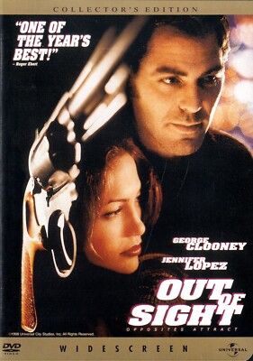 Out of Sight  - George Clooney, Jennifer Lopez, Ving Rhames, -  New DVD