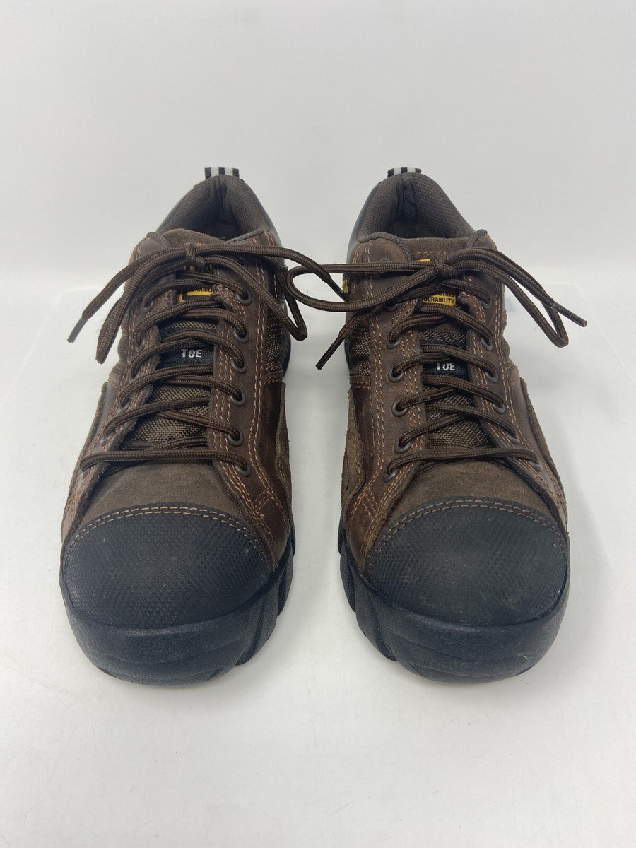Caterpillar Argon Brown Leather Work Shoes Composite Toe  display picture 1