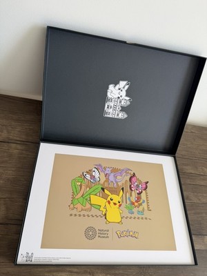 Pokémon x Natural History Museum A3 Art Print Set 5 Poster Inside NEU IN HAND  