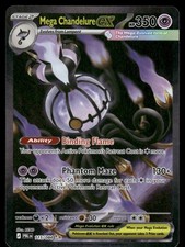 Pokemon Cards Mega Chandelure ex 115/084 Holo Pitch Black NM
