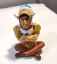 Native American, Indian, Sitting, 3" PVC Figure, 1995 Historical Toy Ty12