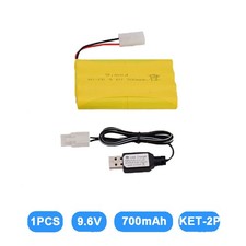 1PC 9.6V 700mAh Ni-Cd AA Battery Pack Rechargeable KET-2P Plug For RC Car Toys