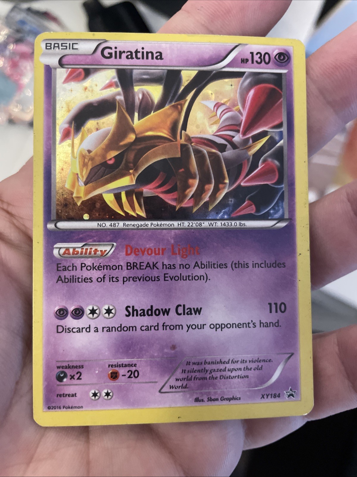 2016 Giratina XY184 Holo XY Black Star Promo Card Is LP- FREE SHIPPING!