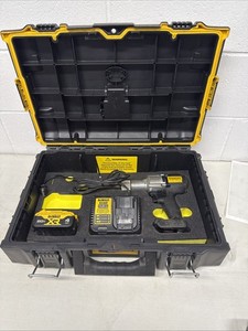 Stanley PB2500N Cordless Lockbolt Tool & 1 DeWalt Batteries/Charger/ Case