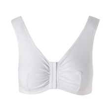 McKesson Cotton-Spandex White Post-Surgical Bra 32 Inch Chest B to D Cup