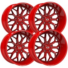 Set Of 4 Vision 402 Riot 20x10 5x5 -25mm Redmilled Wheels Rims 20 Inch Set Of 4 Vision 402 Riot 20x10 5x5 -25mm Redmilled Wheels Rims 20 Inch