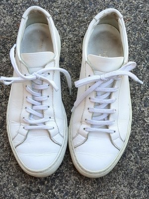 Common Projects Achilles Low Leather Sneakers Size EU 36 White
