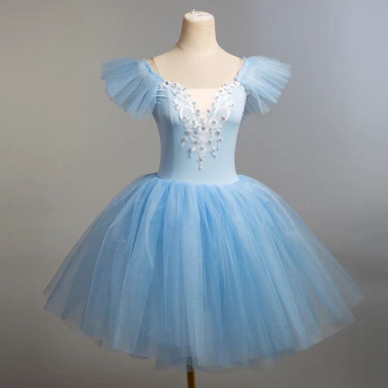 Vestido Tutú de Ballet Profesional Niñas Mujeres Tutú Vestido de Fiesta Rendimiento Baile