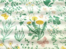 Lila  Jack Botanical Floral Butterflies Baby Blanket Plush Mink Greens Yellows