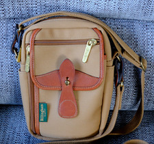 Billingham Compact Stowaway Tan Canvas Leather Camera Bag ***MINT CONDITION***