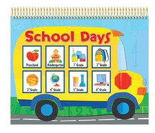 School Days School Memories Keepsake Album - 8 pockets for storing treasured...