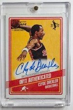 Clyde Drexler Trailblazers 21-22 Onyx Vintage; Auto /50 ⚡
