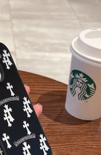 CHROME HEARTS logo-print 2025 Black White Print IPhone 15 PRO Max case Japanes - Photo 6 sur 8