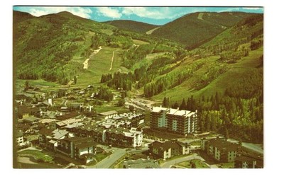 The lodge at Vail is in full service vintage postcard unposted