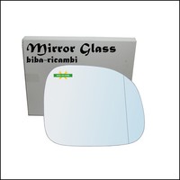 Glas RüCkspiegel Verchromt AsphäRisch Seite Dx-Passeggero FüR Fiat Panda Ii