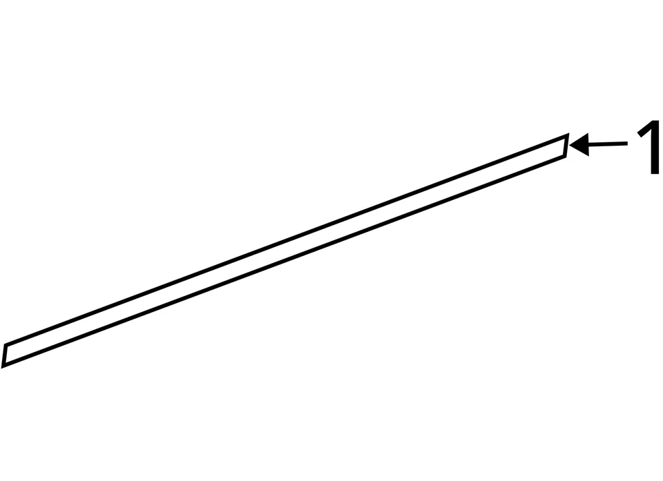 CHRYSLER MOLDURA PUERTA DELANTERA 5160272AC NUEVO OEM 5160272AC Foto 3 de 3