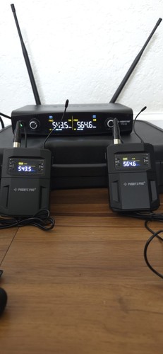 Phenyx Pro UHF Wireless Microphone System PTU-52-2B Bundle with Lapel Microphone