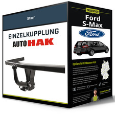 Starre Anhängerkupplung für FORD S-Max 05.2006-12.2014 Typ WA6 Auto Hak NEU