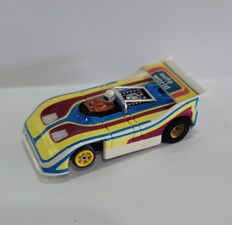 HO Scale Porsche 510K Slot Car, Auto World Can Am no6.