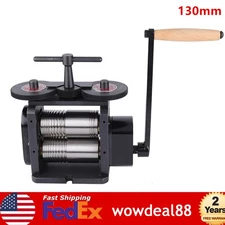 130mm Manual Rolling Mill Machine,Wire Flat Pattern Sheet Metal Jewelry Tool