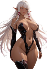 Evelyn Dark Elf Vinyl Car Decal Sticker 7" Weatherproof